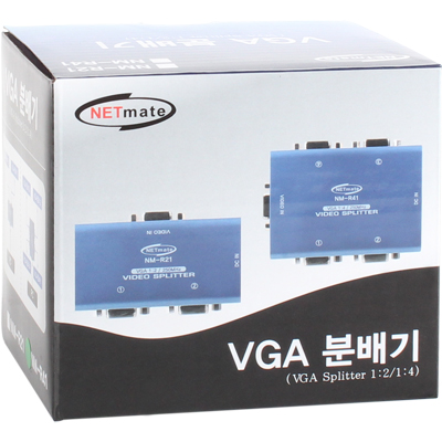 강원전자 넷메이트 VGA(RGB) 1:4 모니터 분배기(250MHz) NM-R41