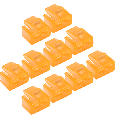 강원전자 넷메이트 RJ-45 포트 전용 보안 커넥터(오렌지/10개) NM-RL02D