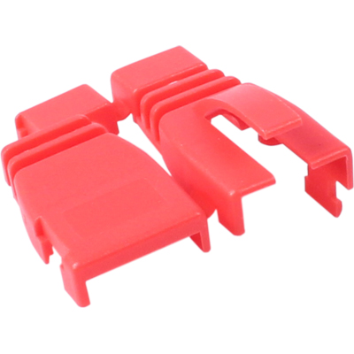 강원전자 플러그마스터 RJ-45 조립형 통부트(6mm/레드/100개) NM-SR002R