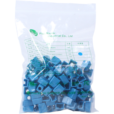 강원전자 플러그마스터 RJ-45 각부트(6mm/블루/100개) NM-SR003BL
