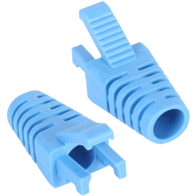 강원전자 플러그마스터 RJ-45 락(Lock) 부트(6mm/블루/100개) NM-SR008BL