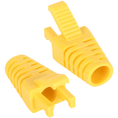 강원전자 플러그마스터 RJ-45 락(Lock) 부트(6mm/옐로우/100개) NM-SR008Y