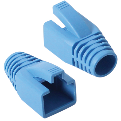 강원전자 플러그마스터 RJ-45 CAT.7/6A 통부트(8mm/블루/100개) NM-SR014BL