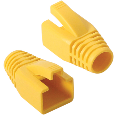 강원전자 플러그마스터 RJ-45 CAT.7/6A 통부트(8mm/옐로우/100개) NM-SR014Y