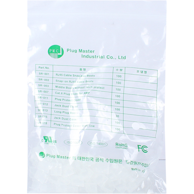 강원전자 플러그마스터 RJ-45 포트 미니 보호캡(클리어/100개) NM-SR015