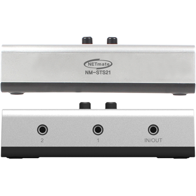 강원전자 넷메이트 STEREO 2:1 양방향 수동선택기(벽걸이형/가이드 포함) NM-STS21