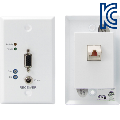 강원전자 TNT 월 플레이트 VGA 1:1 익스텐더(RJ-45)(300m) NM-TNT02