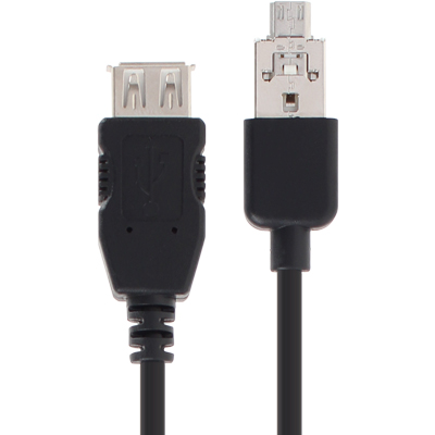 강원전자 TNT 모바일 USB OTG 2 in 1 케이블 0.2m NM-TNT101