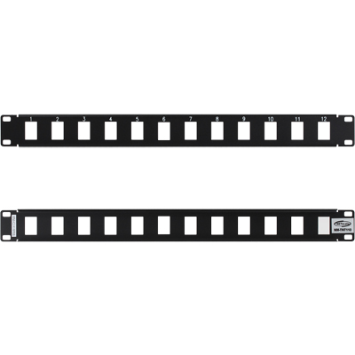 강원전자 TNT 12포트 멀티미디어 모듈 마운팅 판넬(1U) NM-TNT110