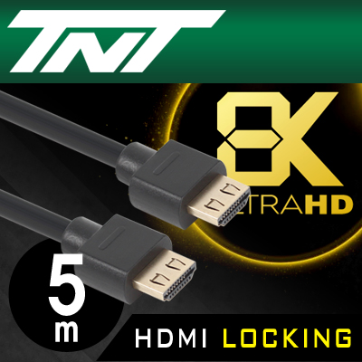 강원전자 TNT 8K 지원 HDMI 락킹 케이블 5m NM-TNT114