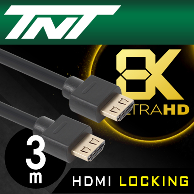 강원전자 TNT 8K 지원 HDMI 락킹 케이블 3m NM-TNT121