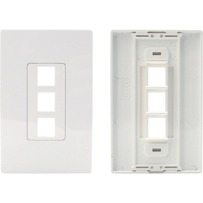 강원전자 TNT 아울렛 3포트 페이스 플레이트 NM-TNT58