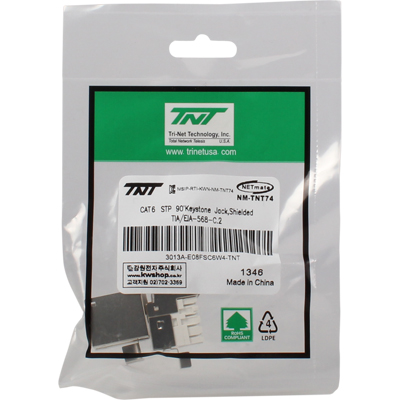 강원전자 TNT CAT.6 STP 스냅인 키스톤잭 모듈(90도) NM-TNT74