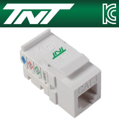 강원전자 TNT CAT.3 UTP 스냅인 키스톤잭 모듈(90도) NM-TNT91