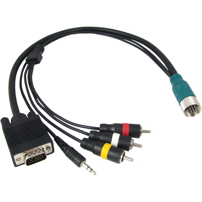 강원전자 TNT RGB+스테레오 or 3RCA 분리형(배관용) 케이블 21m NM-TNTA20S4