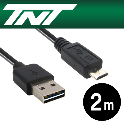 강원전자 TNT USB2.0 양면인식 마이크로 5핀 케이블 2m NM-TNTR05