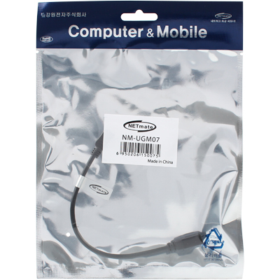 강원전자 넷메이트 NM-UGM07 USB2.0 마이크로 5핀 연장 케이블(USB OTG 연장)