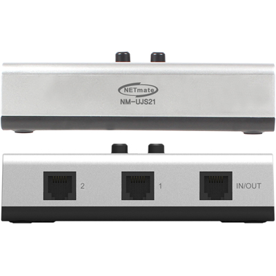 강원전자 넷메이트 RJ-11/12 2:1 양방향 수동선택기(벽걸이형) NM-UJS21