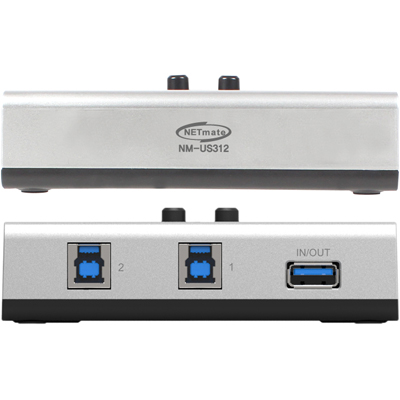 강원전자 넷메이트 USB3.0 2B:1A 수동선택기(벽걸이형) NM-US312