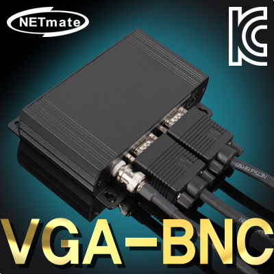 강원전자 넷메이트 VGA(RGB) to 컴포지트(BNC/RCA) 컨버터 NM-VC01
