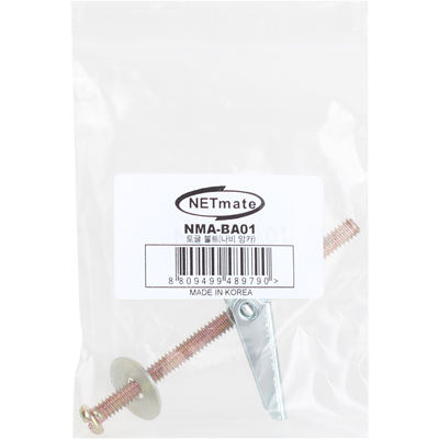 강원전자 넷메이트 거치대용 나비 앙카(토글 볼트·토글 앙카·석고 앙카/1개) NMA-BA01