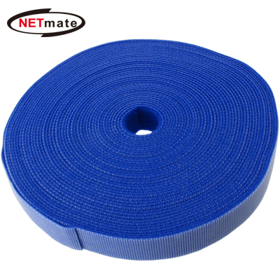 강원전자 넷메이트 롤타입 벨크로 케이블 타이 9.1m (블루) NMA-LM24