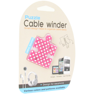 강원전자 넷메이트 퍼즐 이어폰 줄감개(꼬임방지 선 정리기)(퍼플) NMA-LM31
