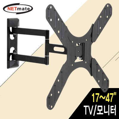 강원전자 넷메이트 TV/모니터 관절형 벽걸이 거치대(17~47/25kg) NMA-LT731SA
