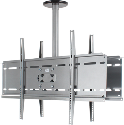 강원전자 넷메이트 듀얼 TV/모니터 천장 고정형 봉 거치대(37~70"/81.6kg/360° 회전) NMA-VMC042