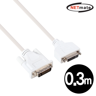 강원전자 넷메이트 NMC-DS03F DVI-D 싱글링크 연장 케이블 0.3m