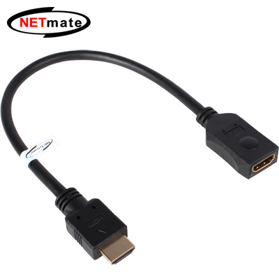 강원전자 넷메이트 HDMI 1.4 연장 케이블 0.3m (FullHD 3D) NMC-HF030B