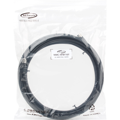 강원전자 넷메이트 5C-HFBT TNC-TNC 동축 케이블(동복강선/4합/75ohm) 10m NMC-HFBT10T