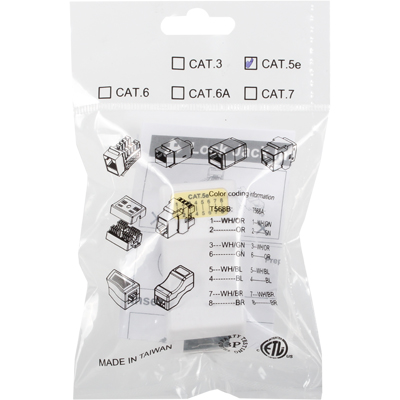 강원전자 플러그마스터 CAT.5E UTP 8P8C I형 보안(Lock) 커플러 NMC-PM05L