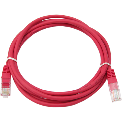 강원전자 넷메이트 CAT.5E UTP 다이렉트 케이블(레드) 1m NMC-U501R