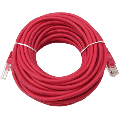 강원전자 넷메이트 CAT.5E UTP 다이렉트 케이블(레드) 20m NMC-U520R