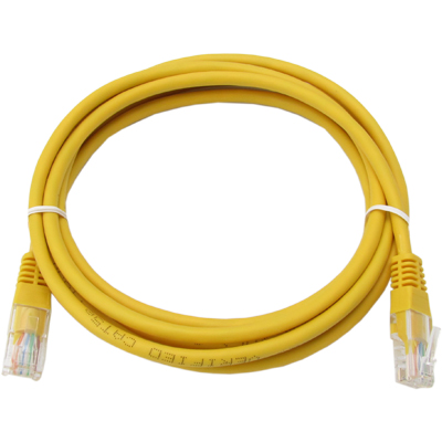 강원전자 넷메이트 CAT.5E UTP 다이렉트 케이블(옐로우) 1m NMC-U501Y