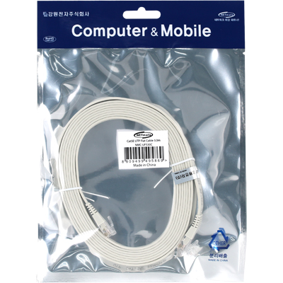 강원전자 넷메이트 NMC-UF530C CAT.5E UTP 다이렉트 FLAT 케이블 3m