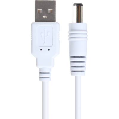 강원전자 넷메이트 USB 전원 케이블 1m (5.5x2.1mm/24W/화이트) NMC-UP214W