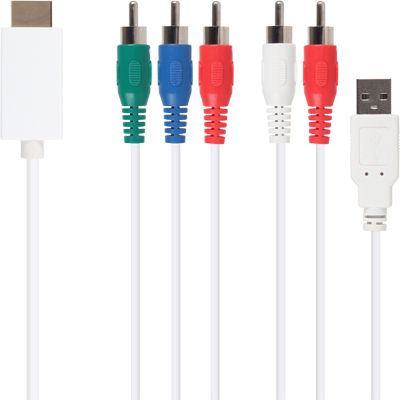 강원전자 넷메이트 HDMI to 컴포넌트(YPbPr) 컨버터(케이블 타입/유·무전원) NMC-YH01