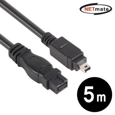 강원전자 넷메이트 NMCB-94M50 IEEE1394B 9P Bilingual to 4P 케이블 5m