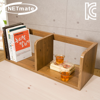 강원전자 넷메이트 라운드형 책꽂이 (600x200x200/엔틱) NMK-OBC02