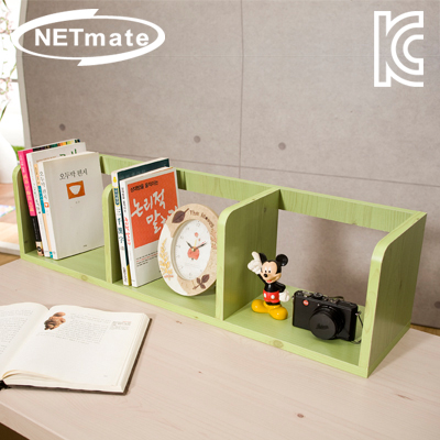 강원전자 넷메이트 NMK-OBC06 라운드형 책꽂이 (800x200x200/그린)