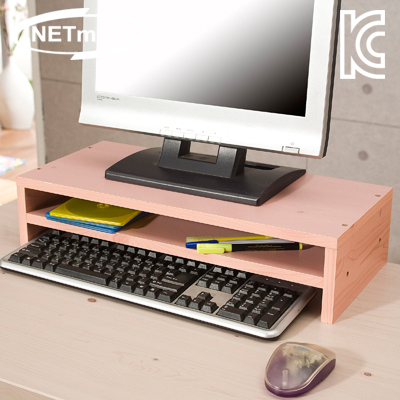 강원전자 넷메이트 NMK-OMS10 2단 모니터 받침대 (핑크)