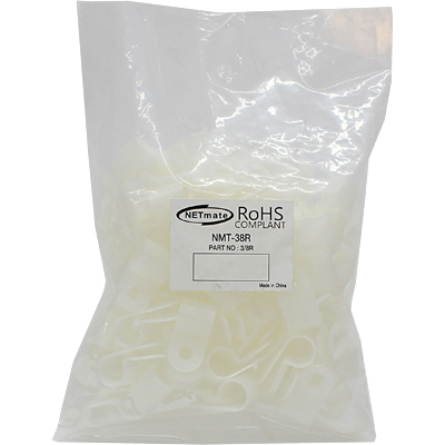 강원전자 넷메이트 케이블 정리용 클램프 (9.5mm/화이트/100EA) NMT-38R