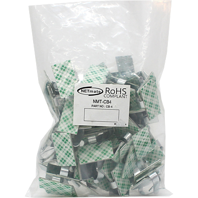 강원전자 넷메이트 케이블 정리용 메탈 클램프 (25x15mm/100EA) NMT-CB4