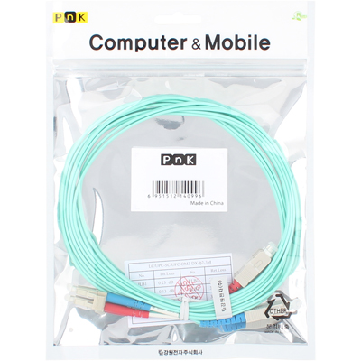 강원전자 PnK 10G 광점퍼코드 LC-SC-2C-멀티모드 1m P097A