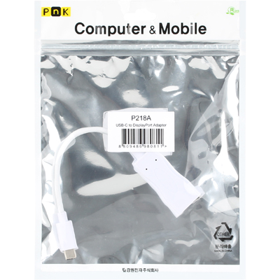강원전자 PnK USB3.1 Type C to DisplayPort 컨버터(무전원/Alternate Mode) P218A