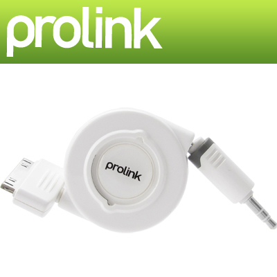 프로링크 PMM141RAN-0100 PMM시리즈 iPhone·iPod·iPad 스테레오-Dock 자동감김 케이블 New 1m (OFC/애플 정품 커넥터)