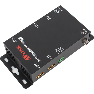 강원전자 넷메이트 멀티포맷 2:2 매트릭스 분배기(입력 HDMI x2, 출력 HDMI & VGA) SD-2