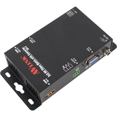 강원전자 넷메이트 SD-4 멀티포맷 2:2 매트릭스 분배기(입력 HDMI & VGA, 출력 HDMI x2)